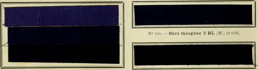 An illustration from Revue générale des matières colorantes et de leurs applications aux textiles, 1908, leaf 230
