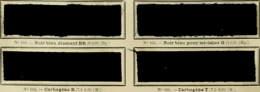 An illustration from Revue générale des matières colorantes et de leurs applications aux textiles, 1908, leaf 263