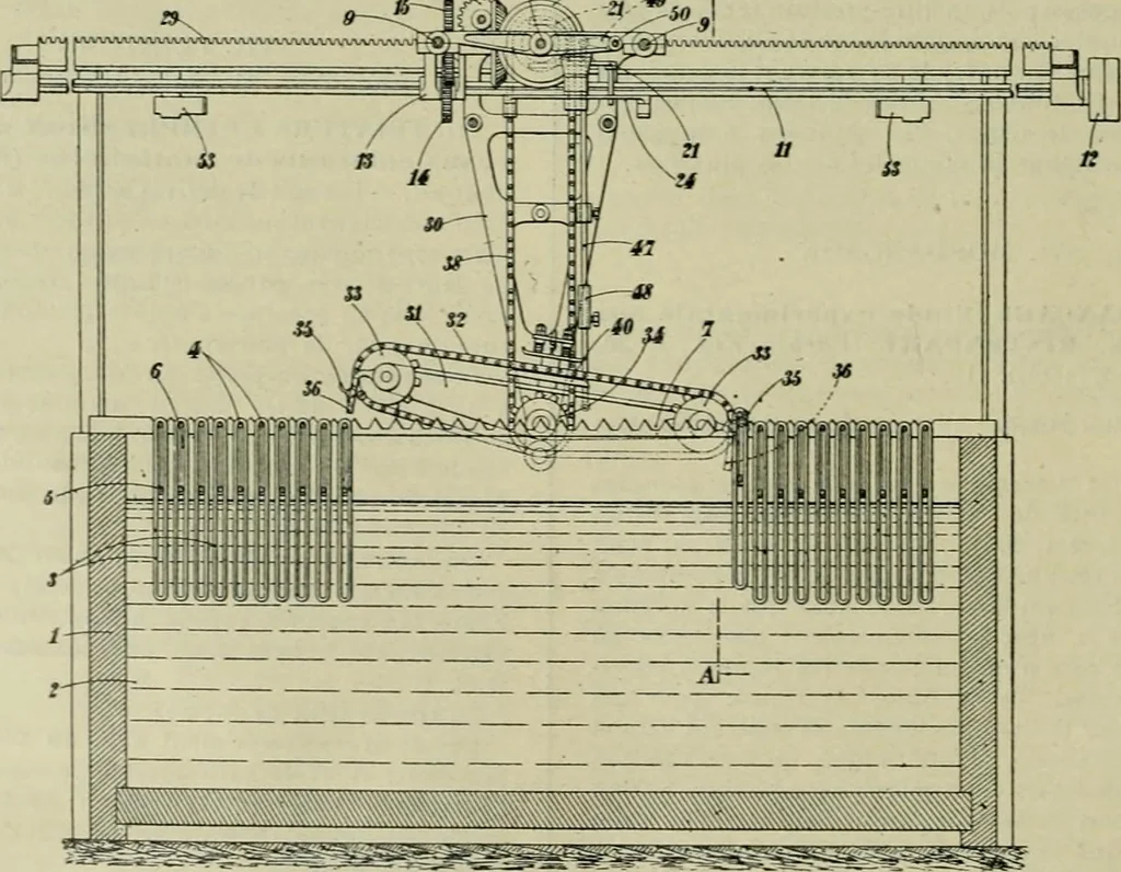 An illustration from Revue générale des matières colorantes et de leurs applications aux textiles, 1908, leaf 37