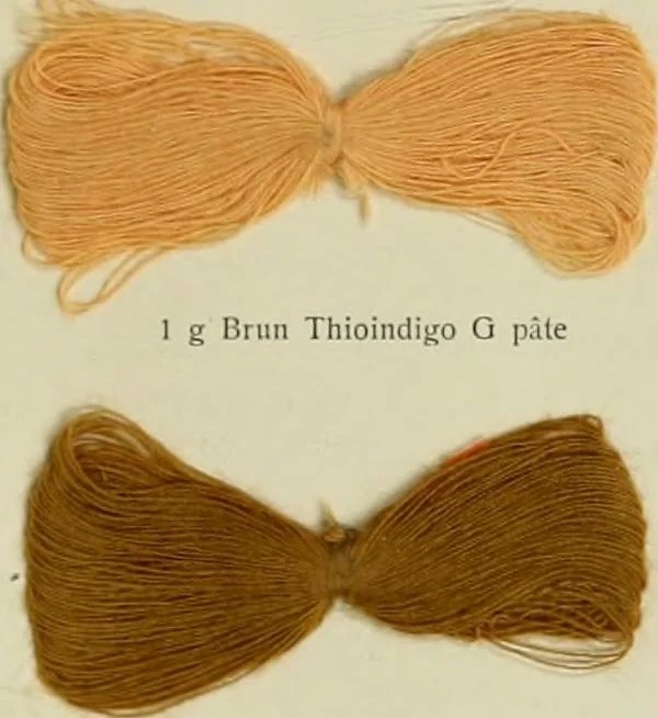 An illustration from Revue générale des matières colorantes et de leurs applications aux textiles, 1908, leaf 410