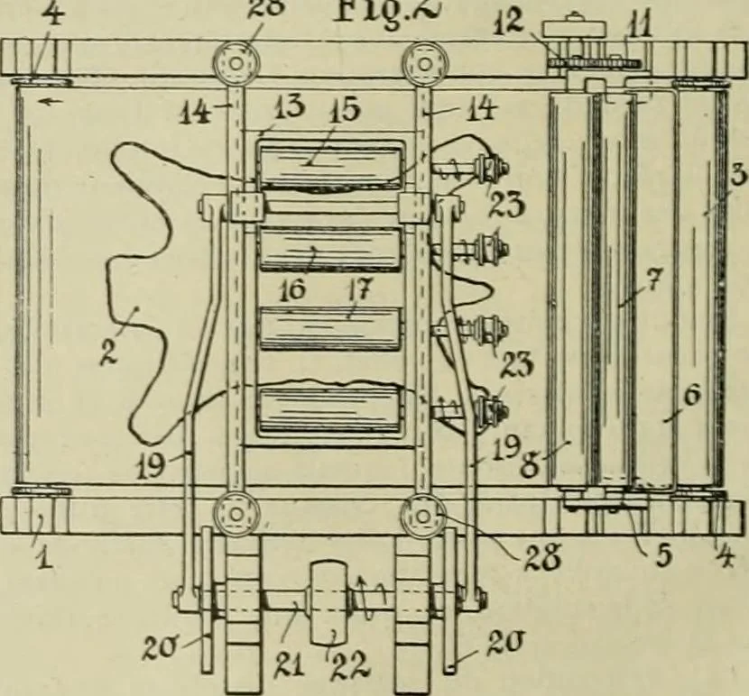 An illustration from Revue générale des matières colorantes et de leurs applications aux textiles, 1908, leaf 99