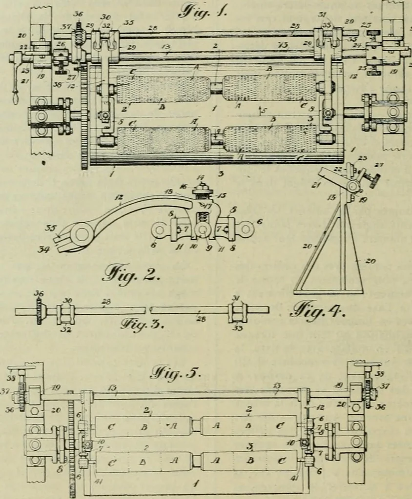 An illustration from Revue générale des matières colorantes et de leurs applications aux textiles, 1908, leaf 151