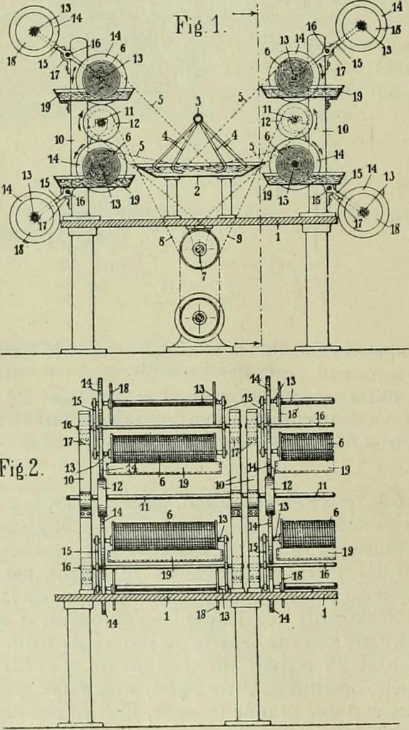 An illustration from Revue générale des matières colorantes et de leurs applications aux textiles, 1908, leaf 285