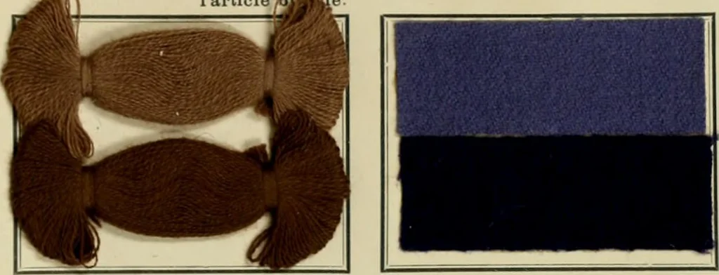 An illustration from Revue générale des matières colorantes et de leurs applications aux textiles, 1908, leaf 364