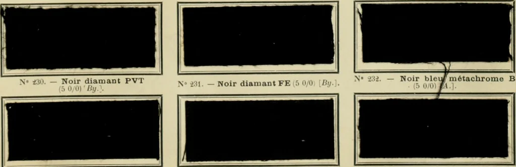 An illustration from Revue générale des matières colorantes et de leurs applications aux textiles, 1908, leaf 364