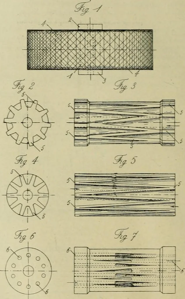 An illustration from Revue générale des matières colorantes et de leurs applications aux textiles, 1908, leaf 385