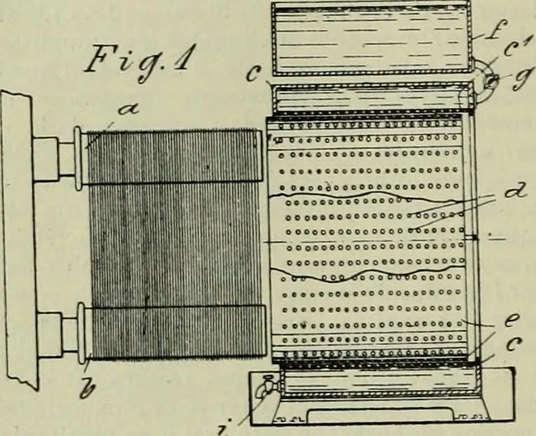 An illustration from Revue générale des matières colorantes de la teinture, de l'impression et des apprêts, 1910, leaf 151