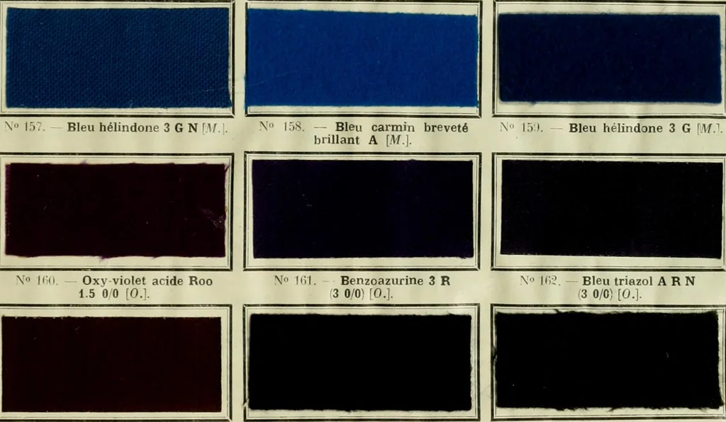 An illustration from Revue générale des matières colorantes de la teinture, de l'impression et des apprêts, 1910, leaf 280