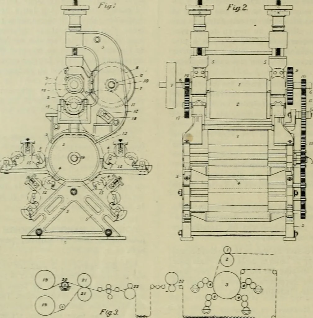 An illustration from Revue générale des matières colorantes de la teinture, de l'impression et des apprêts, 1910, leaf 331