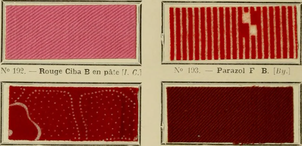 An illustration from Revue générale des matières colorantes de la teinture, de l'impression et des apprêts, 1910, leaf 345