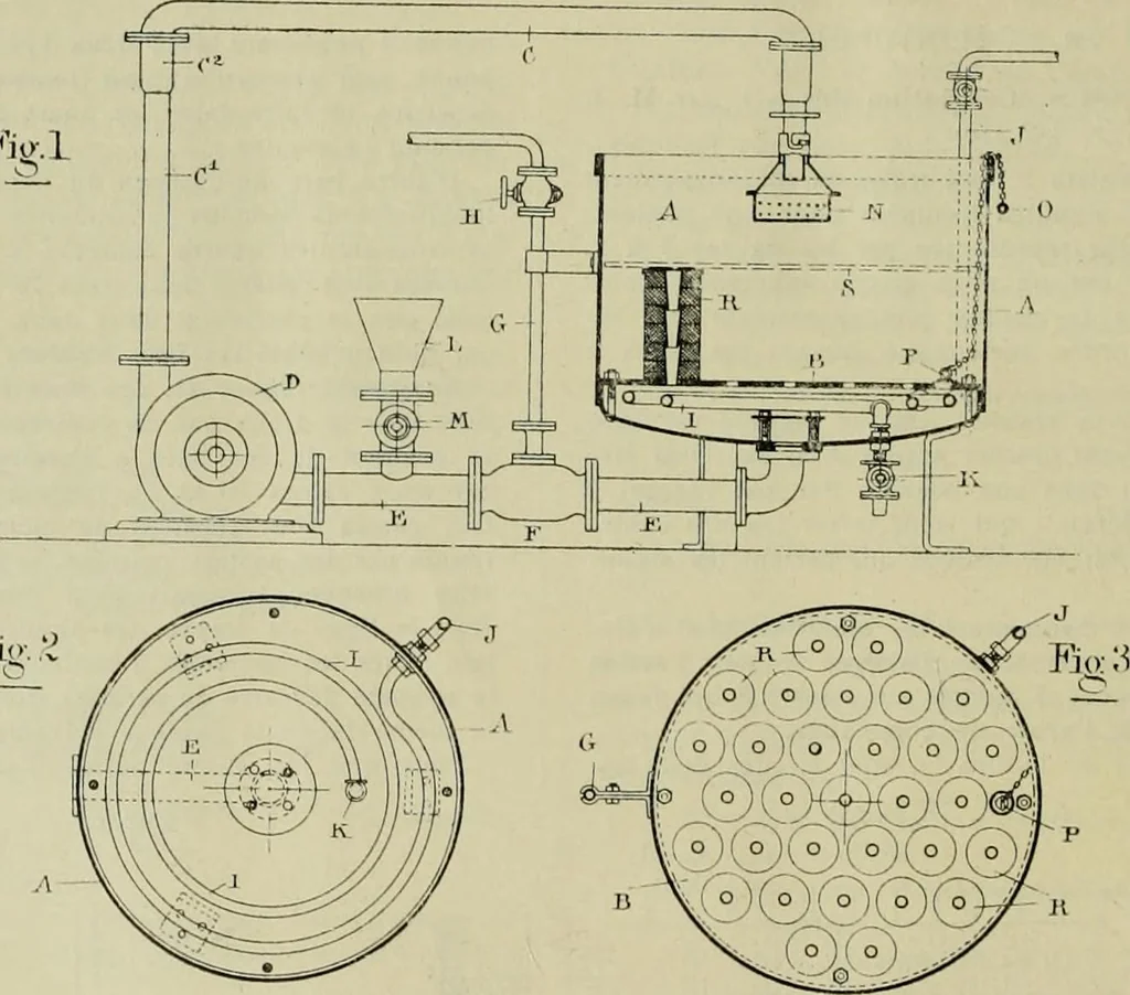 An illustration from Revue générale des matières colorantes de la teinture, de l'impression et des apprêts, 1910, leaf 349