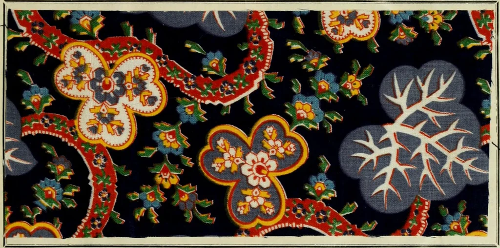An illustration from Revue générale des matières colorantes de la teinture, de l'impression et des apprêts, 1910, leaf 110