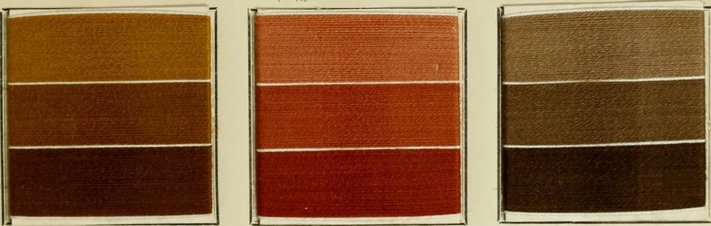 An illustration from Revue générale des matières colorantes de la teinture, de l'impression et des apprêts, 1910, leaf 278
