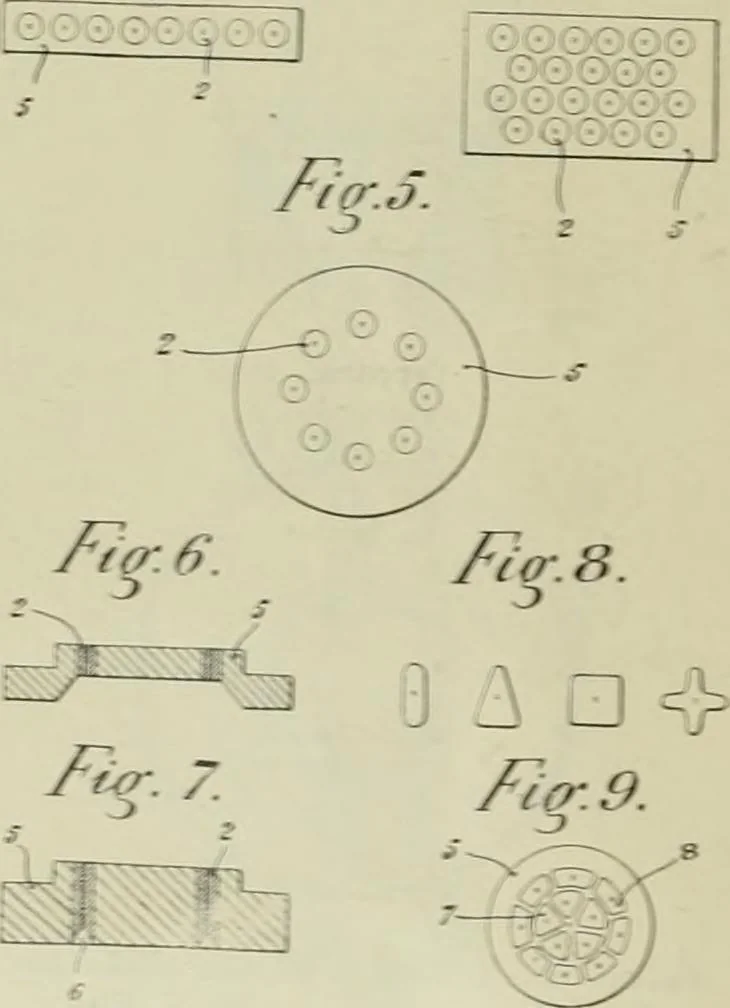 An illustration from Revue générale des matières colorantes de la teinture, de l'impression et des apprêts, 1910, leaf 29