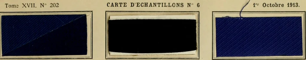 An illustration from Revue générale des matières colorantes de la teinture, de l'impression et des apprêts, 1910, leaf 312