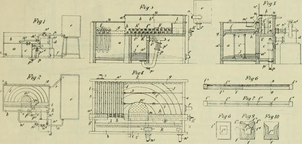 An illustration from Revue générale des matières colorantes de la teinture, de l'impression et des apprêts, 1910, leaf 326