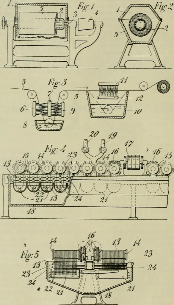 An illustration from Revue générale des matières colorantes de la teinture, de l'impression et des apprêts, 1910, leaf 339