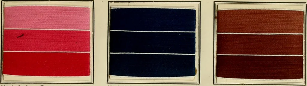 An illustration from Revue générale des matières colorantes de la teinture, de l'impression et des apprêts, 1910, leaf 38