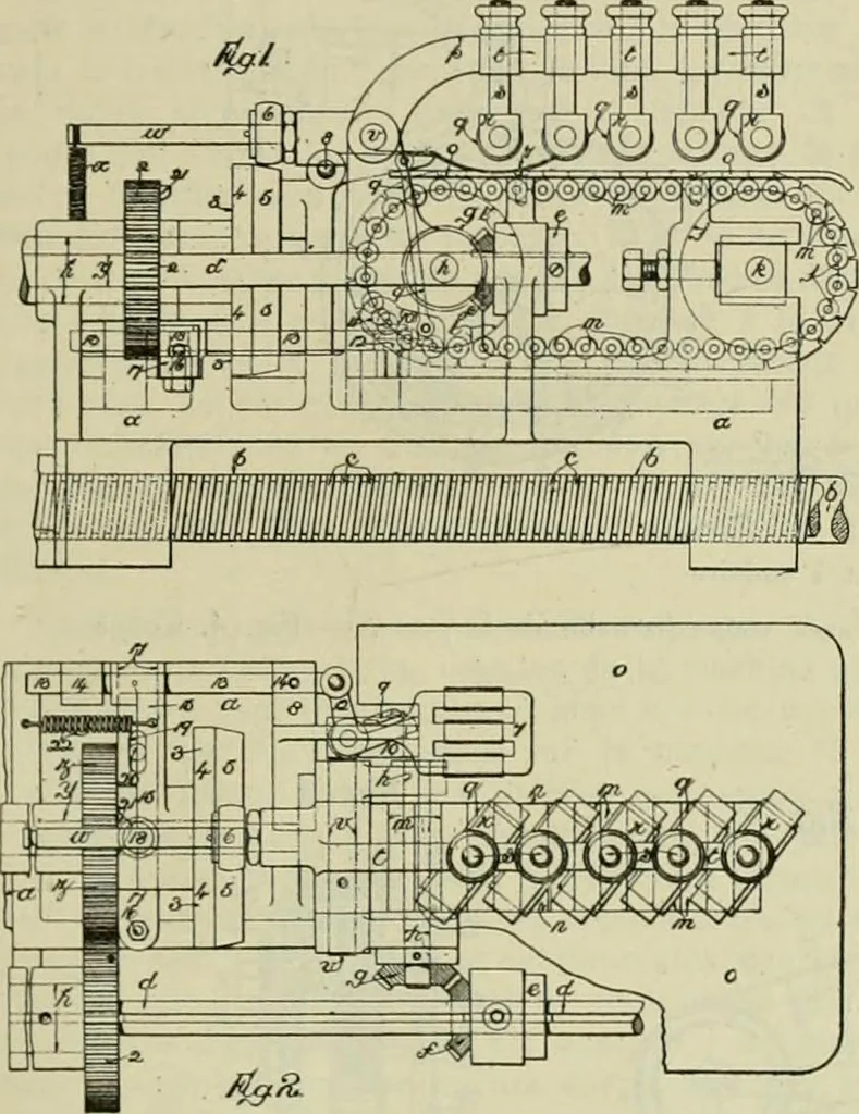 An illustration from Revue générale des matières colorantes de la teinture, de l'impression et des apprêts, 1910, leaf 104
