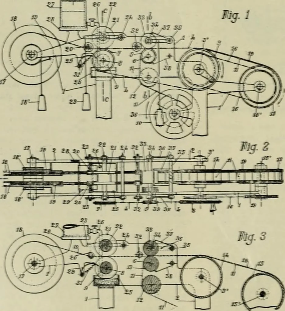 An illustration from Revue générale des matières colorantes de la teinture, de l'impression et des apprêts, 1910, leaf 105