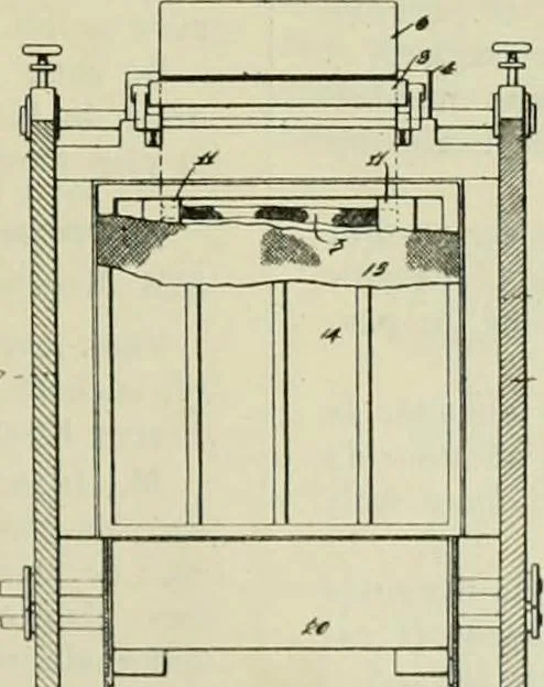 An illustration from Revue générale des matières colorantes de la teinture, de l'impression et des apprêts, 1910, leaf 138