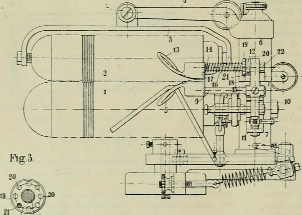 An illustration from Revue générale des matières colorantes de la teinture, de l'impression et des apprêts, 1910, leaf 143
