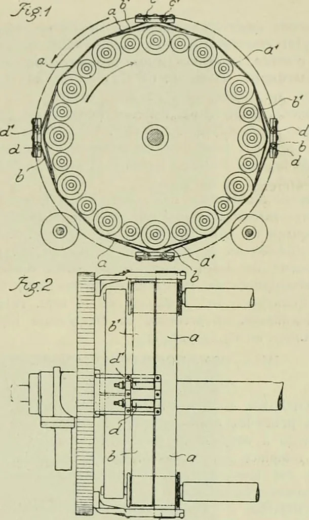 An illustration from Revue générale des matières colorantes de la teinture, de l'impression et des apprêts, 1910, leaf 144