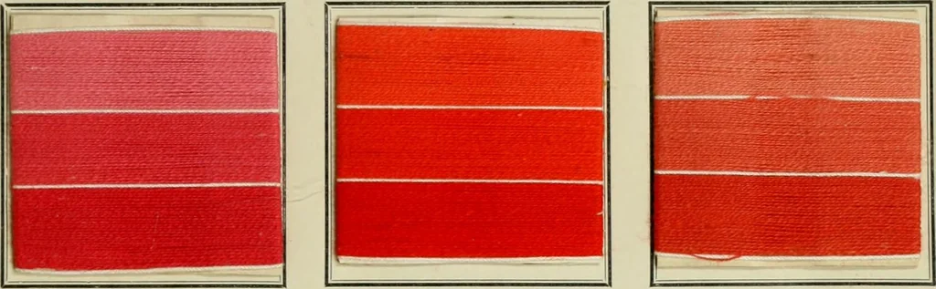 An illustration from Revue générale des matières colorantes de la teinture, de l'impression et des apprêts, 1910, leaf 212