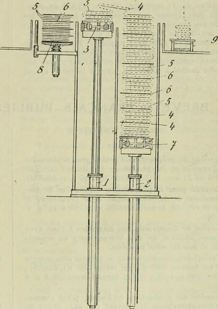An illustration from Revue générale des matières colorantes de la teinture, de l'impression et des apprêts, 1910, leaf 242