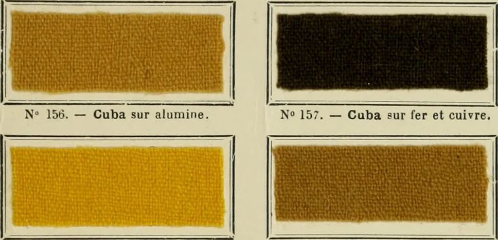 An illustration from Revue générale des matières colorantes de la teinture, de l'impression et des apprêts, 1910, leaf 310
