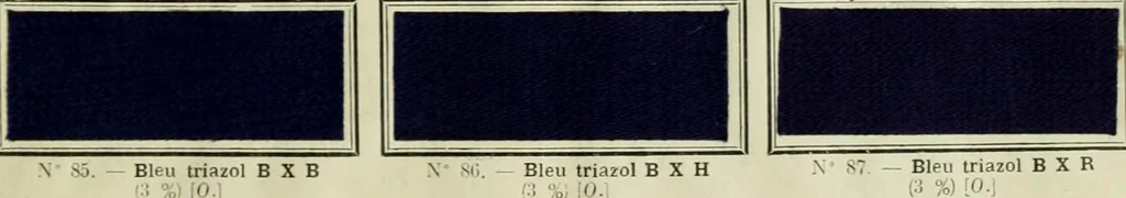 An illustration from Revue générale des matières colorantes de la teinture, de l'impression et des apprêts, 1910, leaf 86
