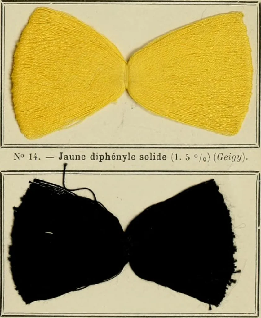 An illustration from Revue générale des mati`eres colorantes et des industries qui s'y rattachent, 1908, leaf 98