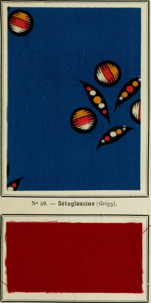 An illustration from Revue générale des mati`eres colorantes et des industries qui s'y rattachent, 1908, leaf 116