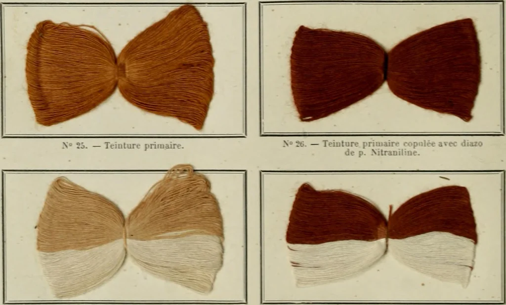 An illustration from Revue générale des mati`eres colorantes et des industries qui s'y rattachent, 1908, leaf 171