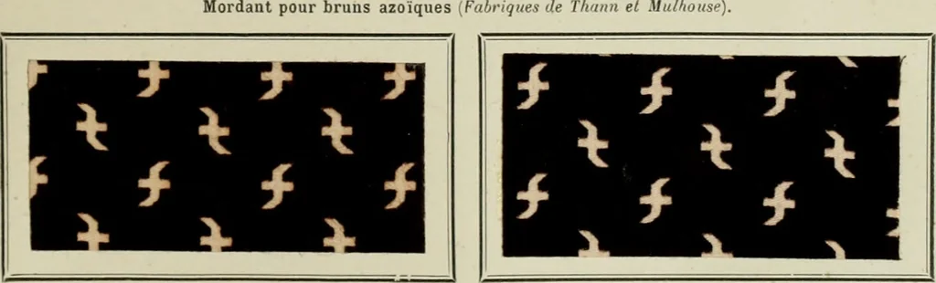 An illustration from Revue générale des mati`eres colorantes et des industries qui s'y rattachent, 1908, leaf 206