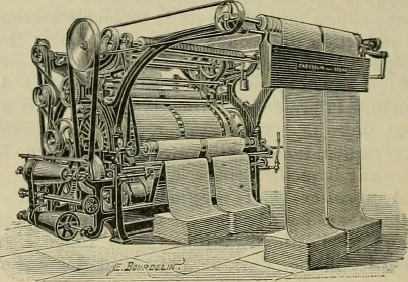 An illustration from Revue générale des mati`eres colorantes et des industries qui s'y rattachent, 1908, leaf 213