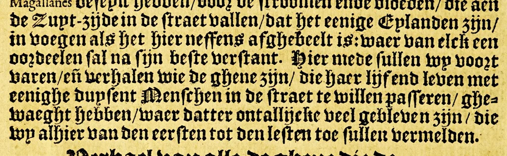 An illustration from Reys-boeck van het rijcke Brasilien, Rio de la Plata ende Magallanes, : daer in te sien is, de gheleghentheyt van hare landen ende steden, haren handel ende wandel, met de vruchten ende vruchbaerheyt der selver: alles met copere platen uytghebeelt. Als oock de leste reyse van den Heer van Dort, met het veroveren vande Baeye de Todos los Santos,, 1624, leaf 20