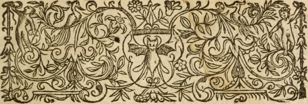 An illustration from Quaternio, or, A fourefold way to a happie life : set forth in a dialogue between a countryman and a citizen, a Divine and a Lawyer, 1633, leaf 16