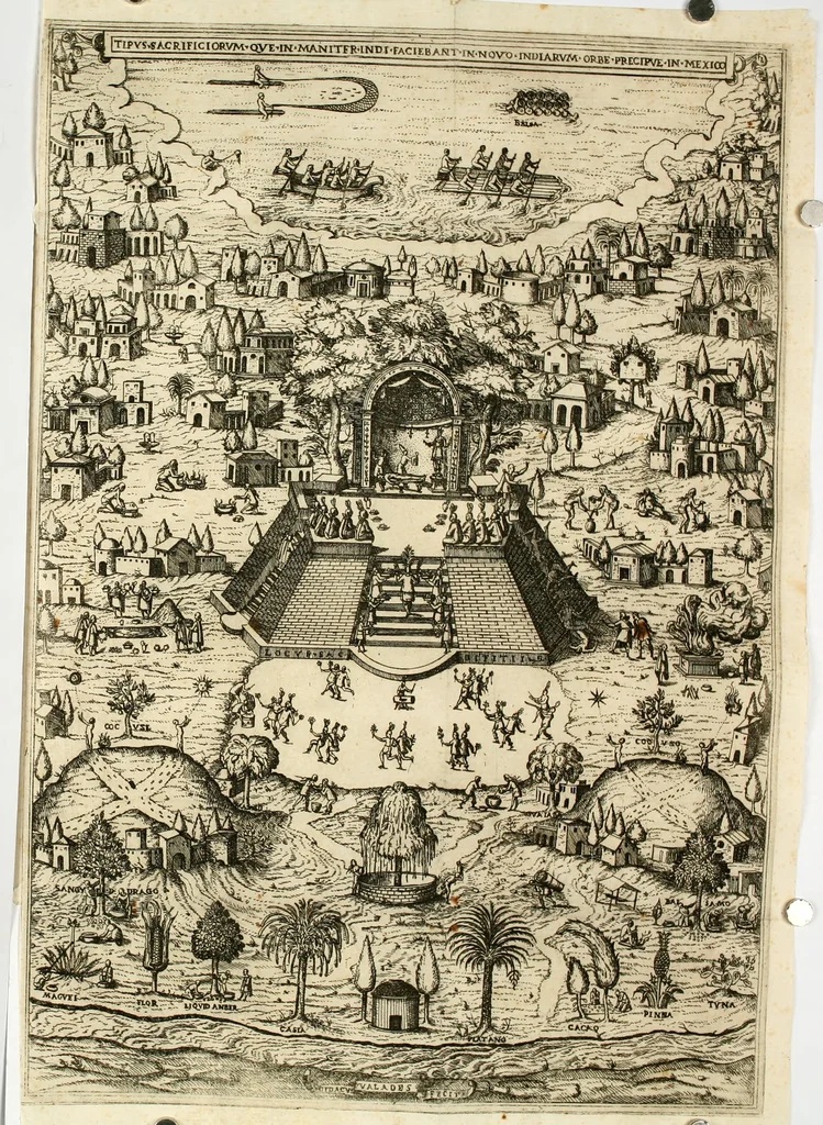 An illustration from Rhetorica christiana : ad concionandi et orandi vsvm accommodata, vtrivsq[ue] facvltatis exemplis svo loco insertis : qvae qvidem ex Indorvm maximè deprompta svnt historiis : vnde praeter doctrinam, svma qvoqve delectatio comparabitvr, 1579, leaf 205