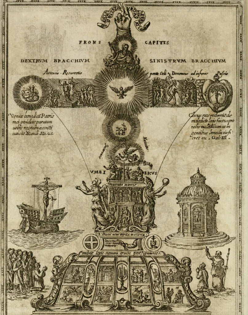 An illustration from Rhetorica christiana : ad concionandi et orandi vsvm accommodata, vtrivsq[ue] facvltatis exemplis svo loco insertis : qvae qvidem ex Indorvm maximè deprompta svnt historiis : vnde praeter doctrinam, svma qvoqve delectatio comparabitvr, 1579, leaf 215