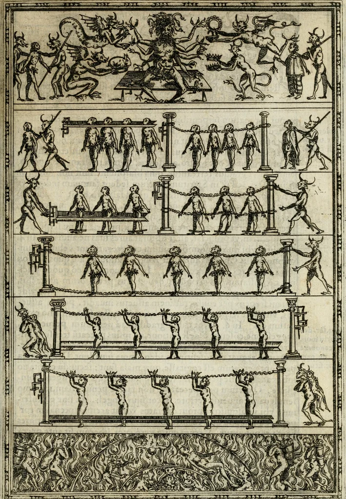 An illustration from Rhetorica christiana : ad concionandi et orandi vsvm accommodata, vtrivsq[ue] facvltatis exemplis svo loco insertis : qvae qvidem ex Indorvm maximè deprompta svnt historiis : vnde praeter doctrinam, svma qvoqve delectatio comparabitvr, 1579, leaf 254