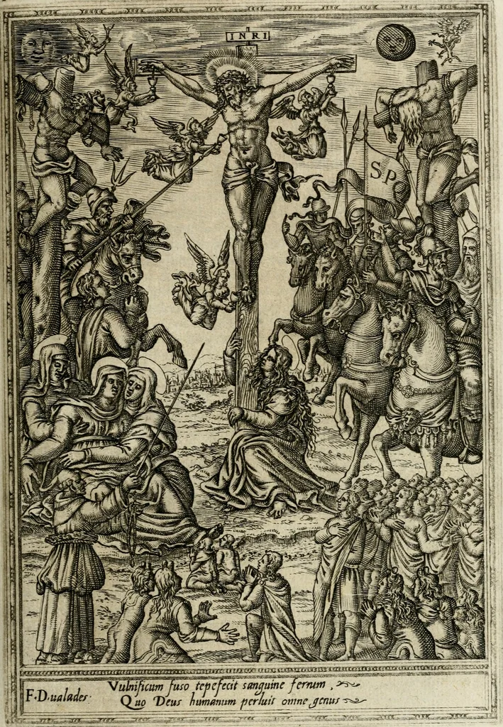 An illustration from Rhetorica christiana : ad concionandi et orandi vsvm accommodata, vtrivsq[ue] facvltatis exemplis svo loco insertis : qvae qvidem ex Indorvm maximè deprompta svnt historiis : vnde praeter doctrinam, svma qvoqve delectatio comparabitvr, 1579, leaf 260