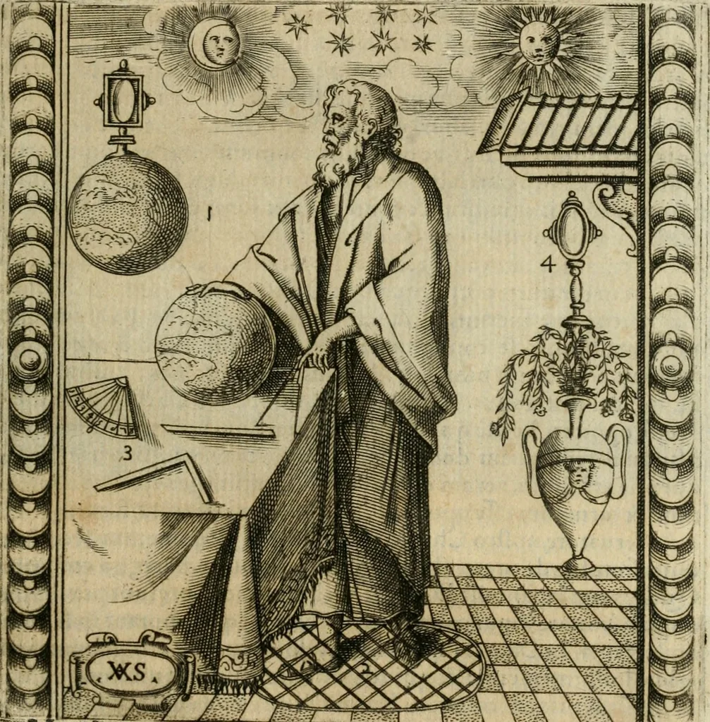 An illustration from Rhetorica christiana : ad concionandi et orandi vsvm accommodata, vtrivsq[ue] facvltatis exemplis svo loco insertis : qvae qvidem ex Indorvm maximè deprompta svnt historiis : vnde praeter doctrinam, svma qvoqve delectatio comparabitvr, 1579, leaf 28