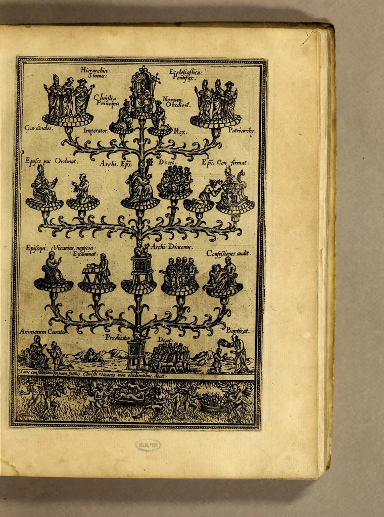 An illustration from Rhetorica christiana ad concionandi, et orandi vsum accommodata, : utriusq[ue] facultatis exemplis suo loco insertis; quae quidem, ex Indorum maximè deprompta sunt historiis. Vnde praeter doctrinam, sum[m]a quoque delectatio comparabitur., 1579, leaf 199