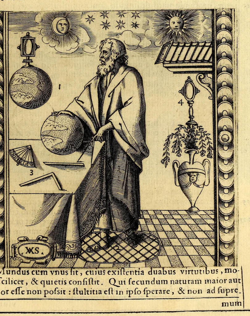 An illustration from Rhetorica christiana ad concionandi, et orandi vsum accommodata, : utriusq[ue] facultatis exemplis suo loco insertis; quae quidem, ex Indorum maximè deprompta sunt historiis. Vnde praeter doctrinam, sum[m]a quoque delectatio comparabitur., 1579, leaf 29