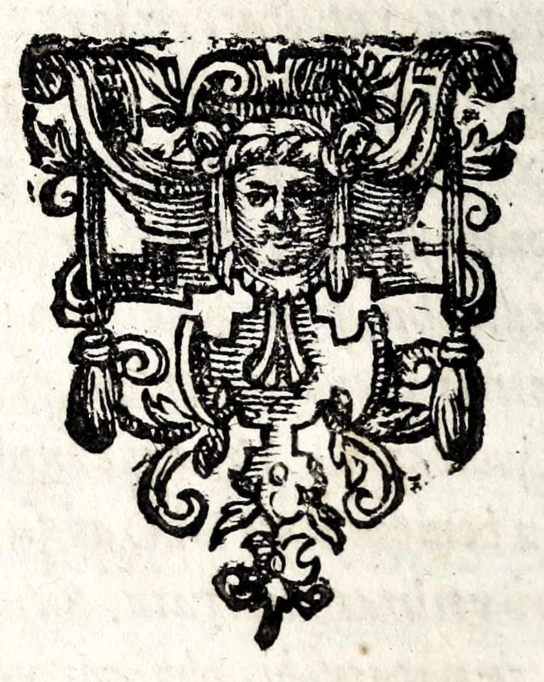 An illustration from Rhodologia, seu, Philosophico-medica generosae rosae descriptio : flosculis philosophicis, philolog. philiatr. arcanis politicis, chym. etc. adornata, 1628, leaf 28