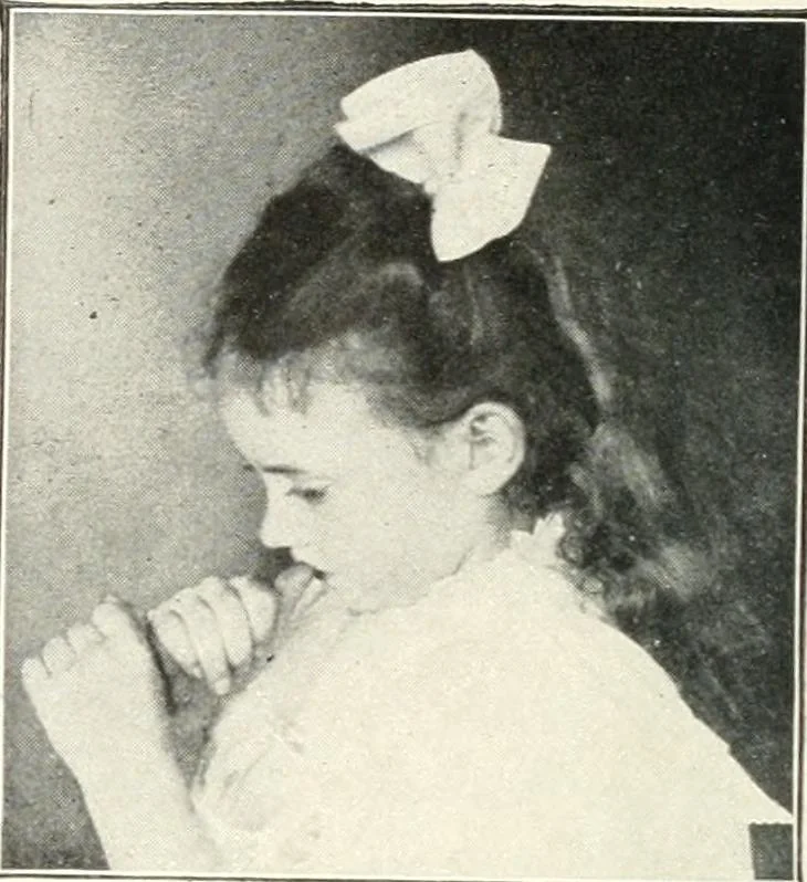 An illustration from Rhymes for little hands, 1906, leaf 103