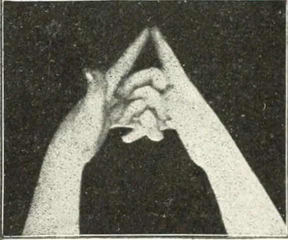An illustration from Rhymes for little hands, 1906, leaf 104