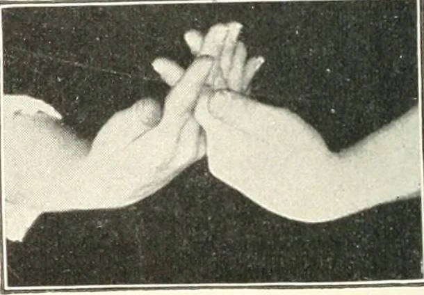An illustration from Rhymes for little hands, 1906, leaf 129