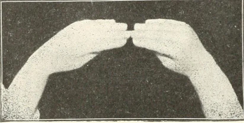 An illustration from Rhymes for little hands, 1906, leaf 133